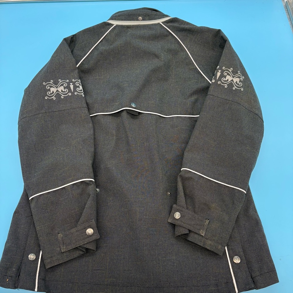 Kerrits Precip Waterproof Riding Equestrian Rain Jacket Women's Gray Size Large - Picture 6 of 16